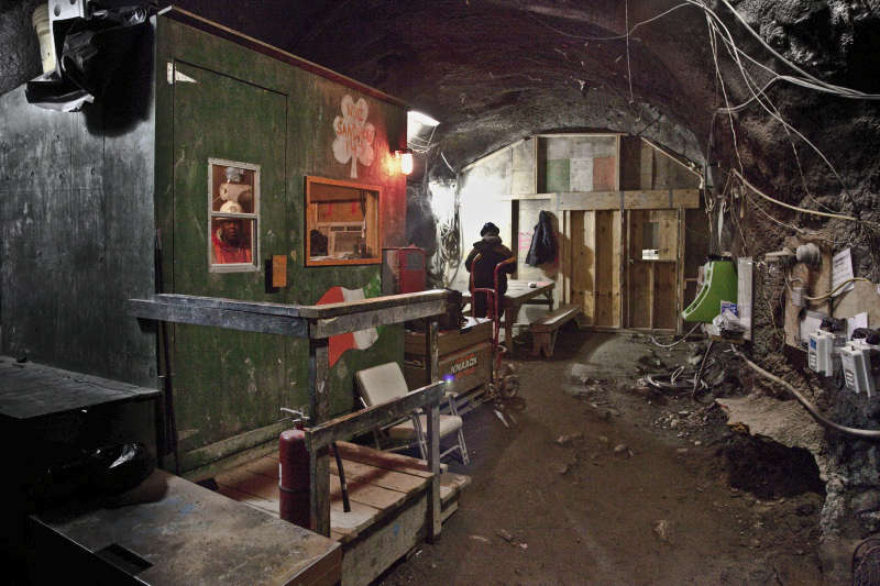 Underground resting area for subway workers, this one on the No.7 line, west side of Manhattan. 0613.jpg : Underground New York : Clayton Price Photographer