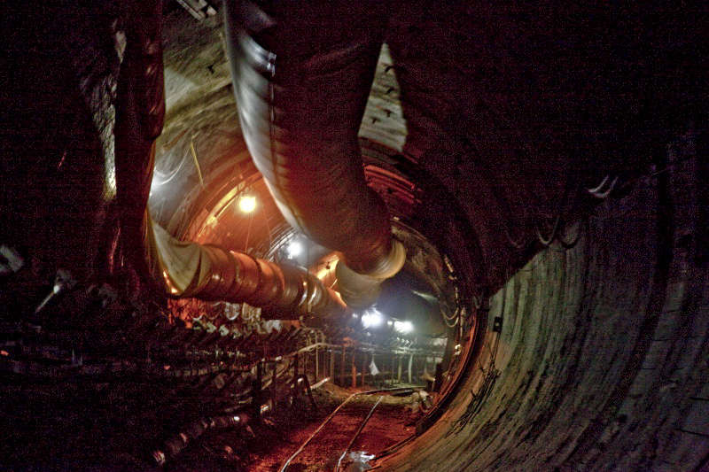 Fresh Air intake pipes, typical for the ongoing MTA Capital Construc. projects. #0580.jpg  ©c price : Underground New York : Clayton Price Photographer