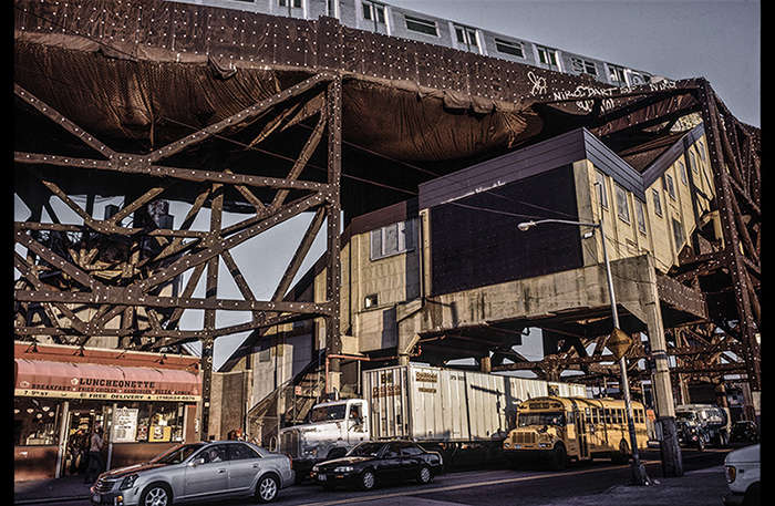 -Gowanus-Traffic_ 
.F Train station - Smith & 9th Streets  c2007.jpg : Gowanus Canal - Brooklyn, NY : Clayton Price Photographer