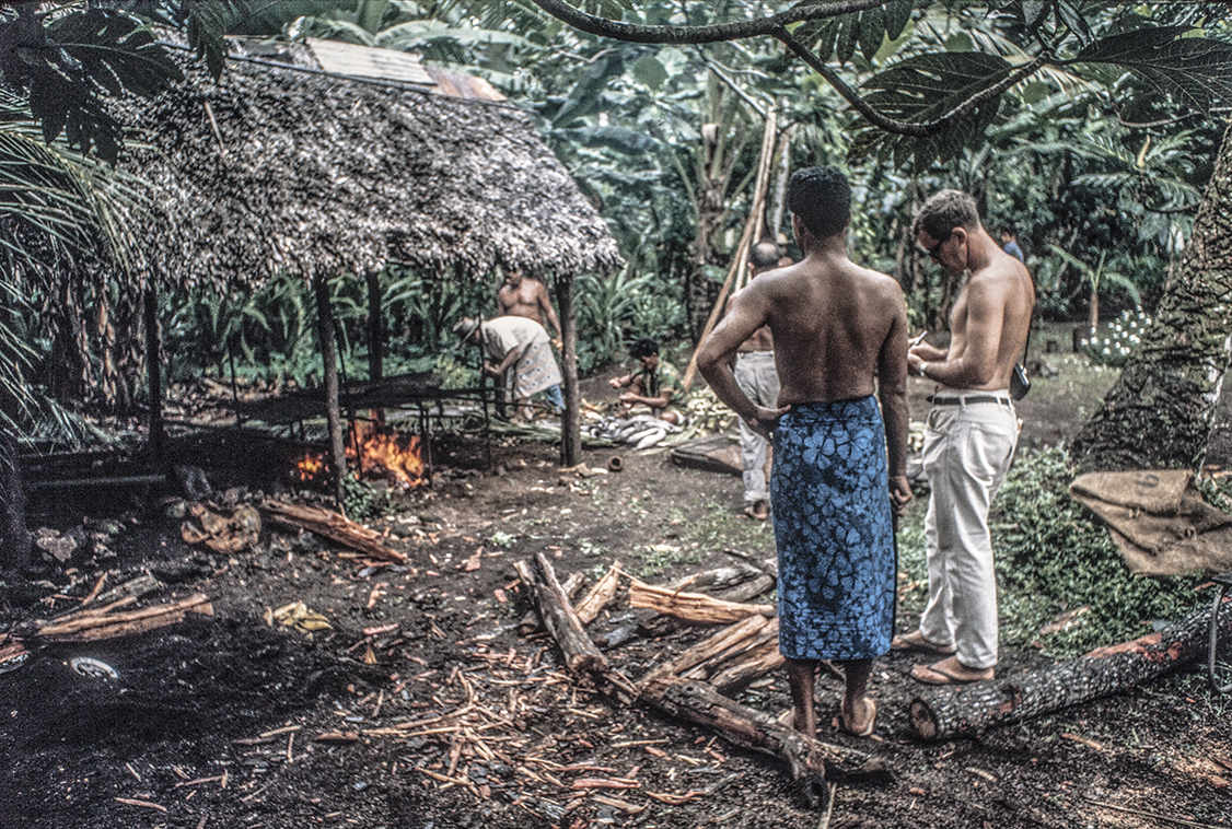 3146-17.jpg
Late Dec. 1965 - Writing 
notes at the start of the Eel ceremony. : Kapinga Village : Clayton Price Photographer