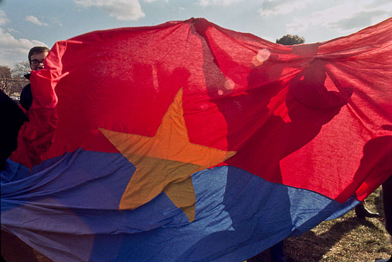 Anti War demo with Vietcong Flag '68 : Photojournalism & Documentary : Clayton Price Photographer