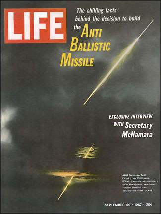 Life Cover:ICBM re-enters atmosphere. 1967 : Photojournalism & Documentary : Clayton Price Photographer